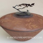Basket Form w/Oak Leaves